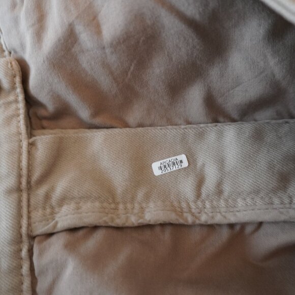 Brunello Cucinelli Monili Jeans Khaki Twill Denim Wide Leg High Waist Size 8 - Picture 12 of 12